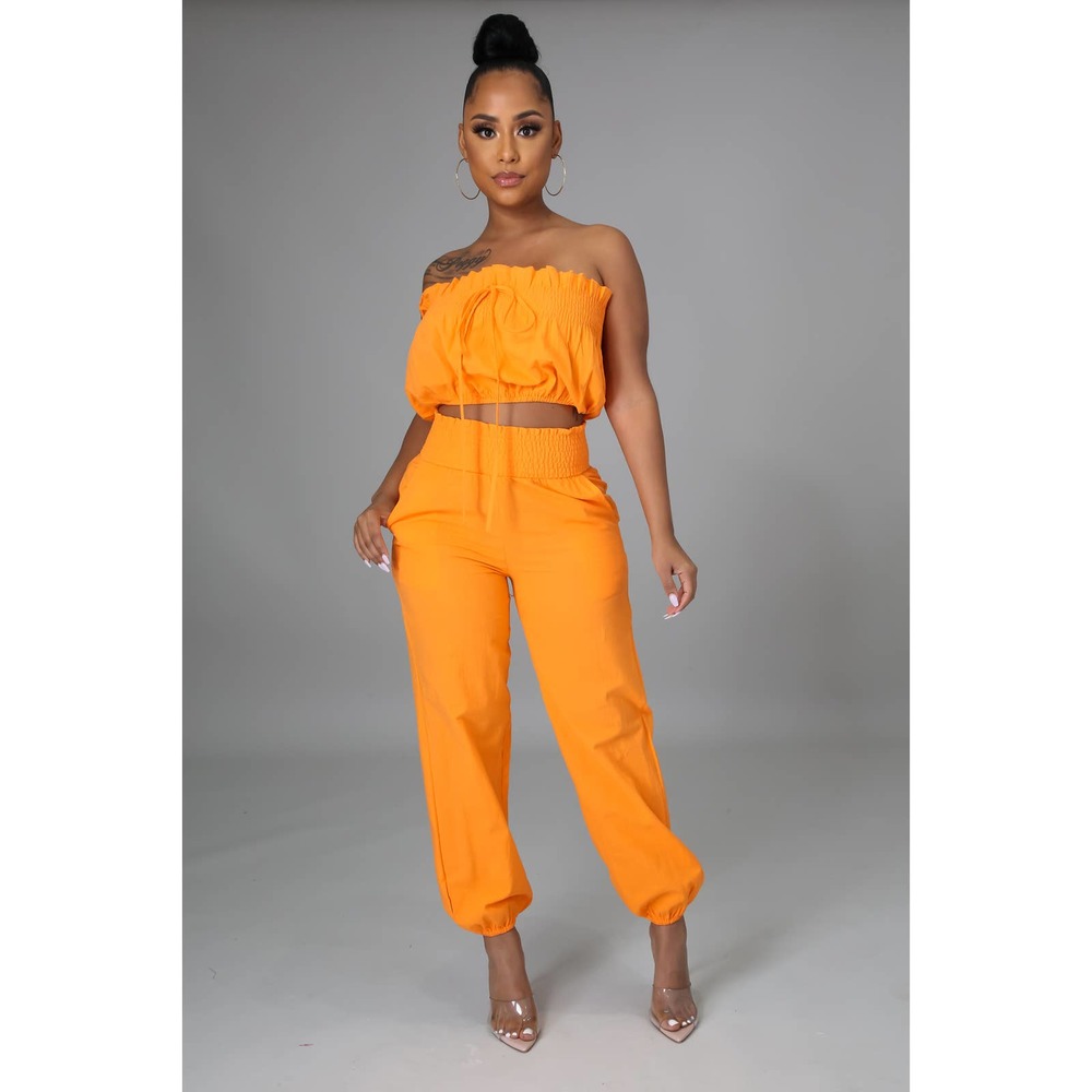 Tulum Pant Set- Orange